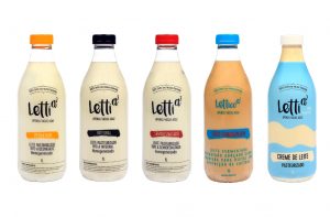 Lettì dairy products packaged in lightweight PET bottles including milk, fermented milk and cream