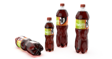 Sidel introduces StarLite R, a 100% rPET bottle for carbonated soft drinks